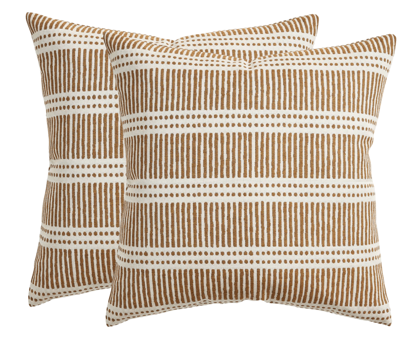 Dash Dot Pillow Cover in Rattan, Walter G Pillows, Decorative Throw Pillows Secondary image