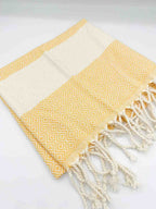 Diamond Hand Towel Yellow
