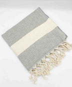 Diamond Hand Towel Gray