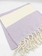 Diamond Hand Towel Lilac