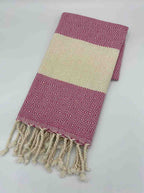Diamond Hand Towel Hot Pink