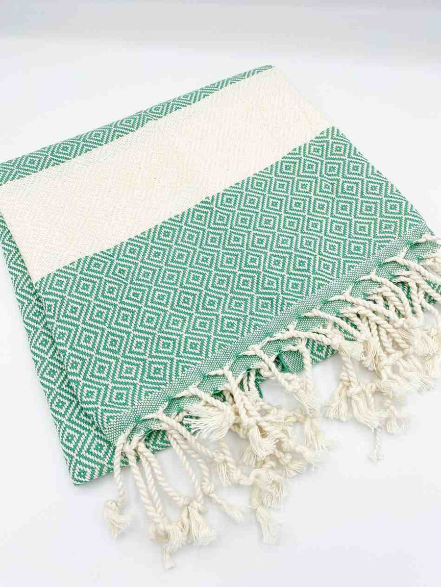 Diamond Hand Towel Benetton Green