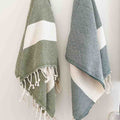 Diamond Hand Towel Olive Green