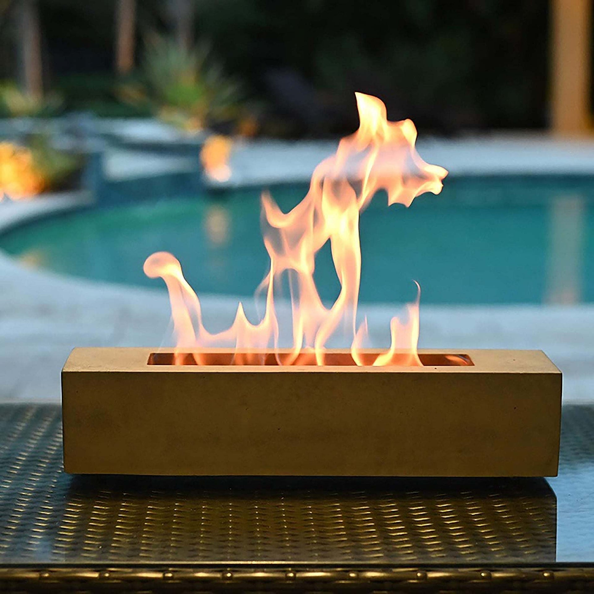 Tabletop Conrete Fire Pit Cuboid