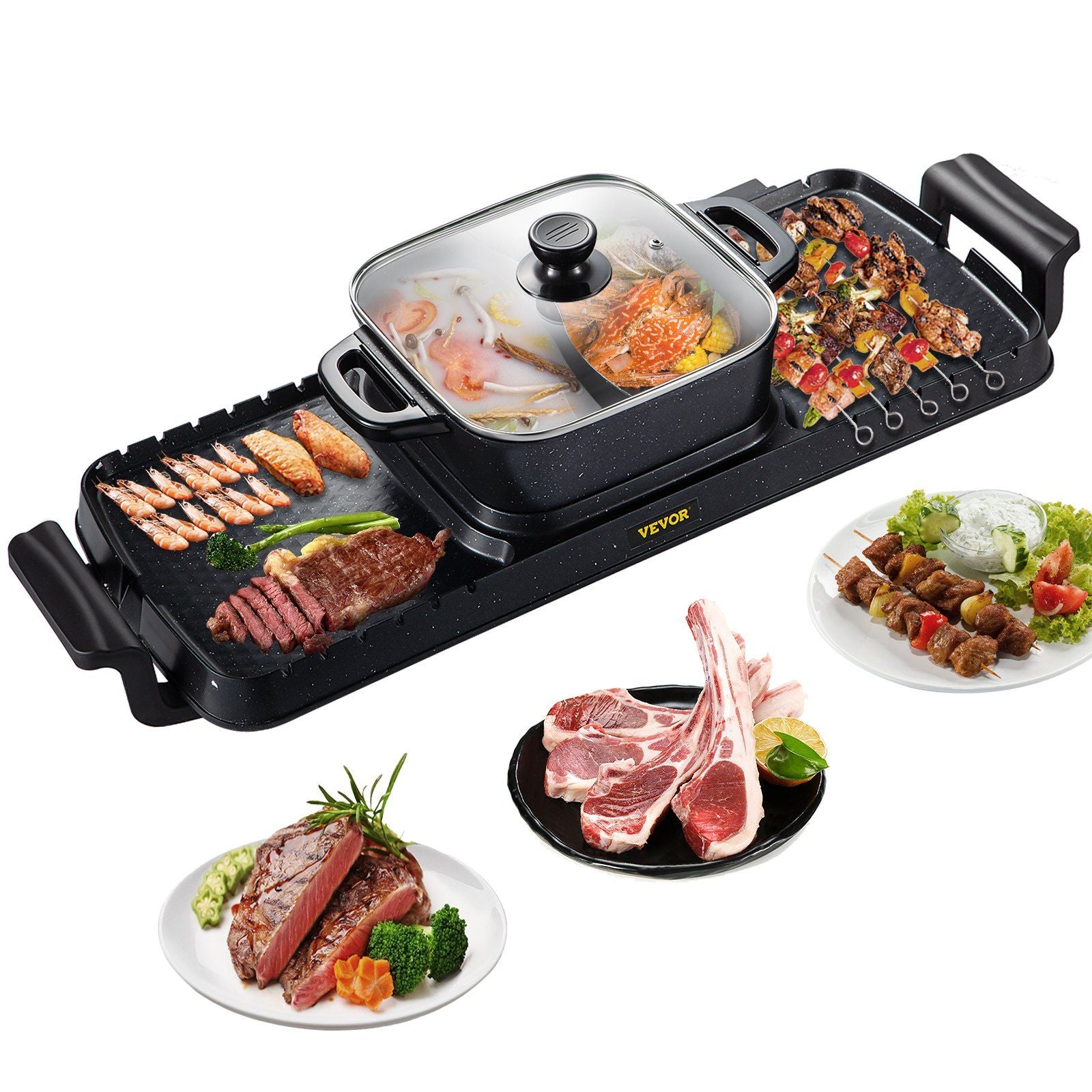 2 in 1 Electric Grill and Hot Pot Default Main image