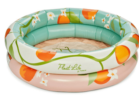 Orange Blossom Inflatable Round 2-Ring Pool, 48'' Diameter, Children Ages 6+ Float Life
