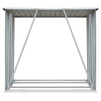 Galvanized Steel Garden Log Storage Shed