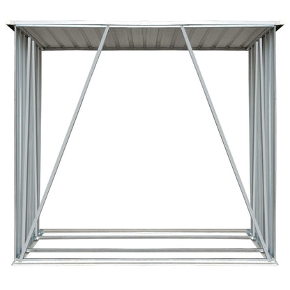 Galvanized Steel Garden Log Storage Shed