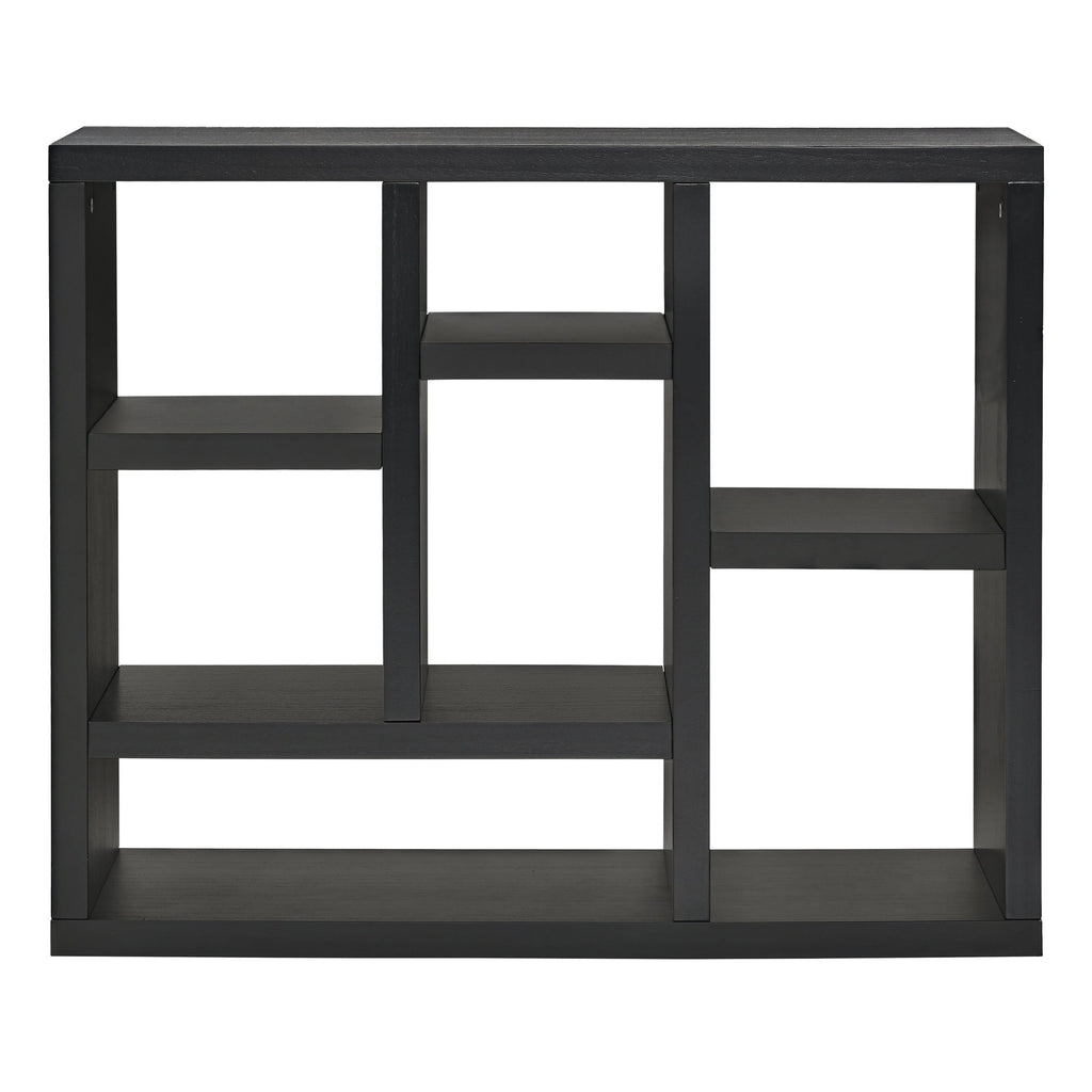 Freestanding 7 Cube Wooden Open Shelf Display