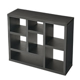 Freestanding 7 Cube Wooden Open Shelf Display