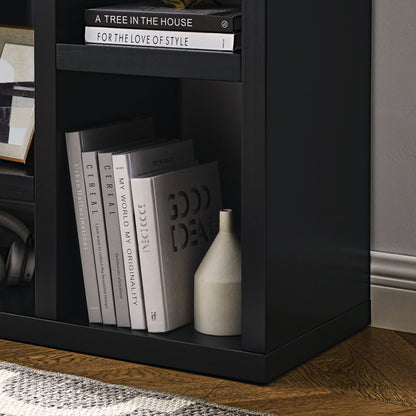 Freestanding 7 Cube Wooden Open Shelf Display