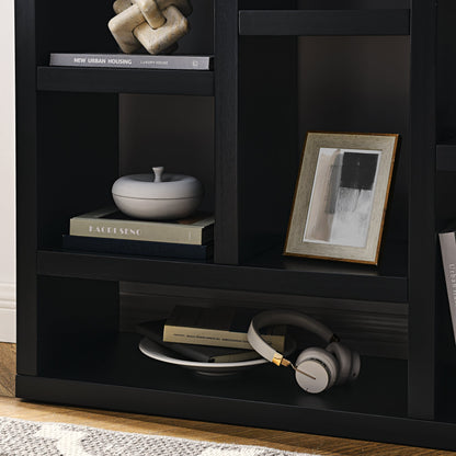 Freestanding 7 Cube Wooden Open Shelf Display