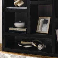 Freestanding 7 Cube Wooden Open Shelf Display