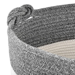 Large Woven Cotton Rope Blanket Storage Basket