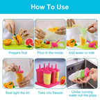 Reusable Plastic Popsicle Mold For Homemade Iced Snacks