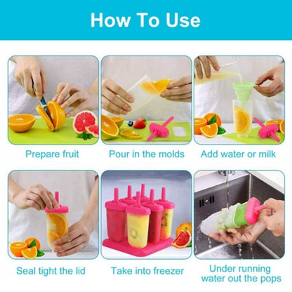Reusable Plastic Popsicle Mold For Homemade Iced Snacks