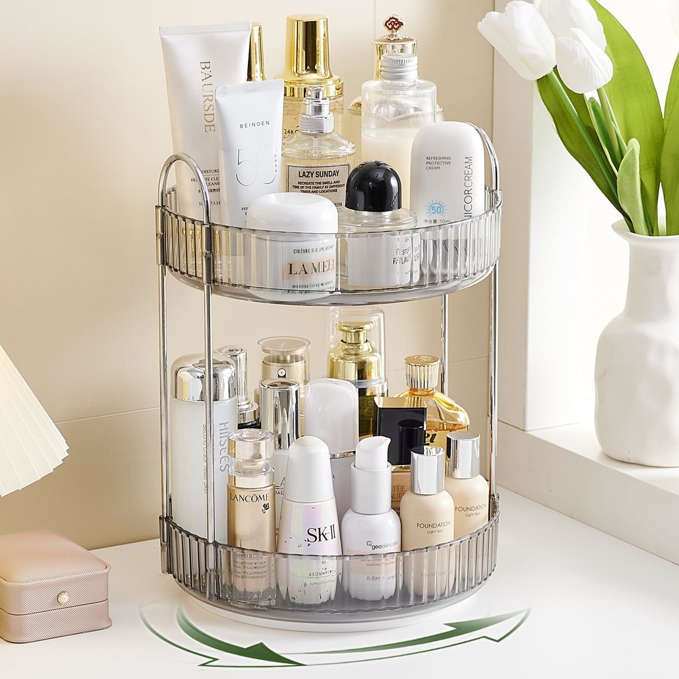 Rotating Vanity Organizer 2