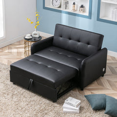 Convertible Oversized Armchair with Dual USB Ports