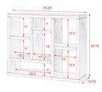 Freestanding 7 Cube Wooden Open Shelf Display