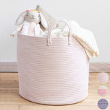 Large Woven Cotton Rope Storage Baskets