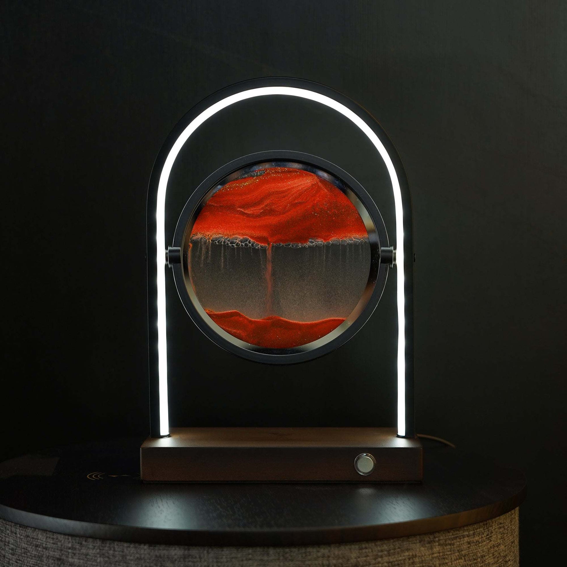 Multipurpose Relaxing Sand Lamp with Wireless Charger