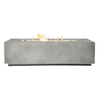 Rashid Rectangular Concrete Propane Fire Pit Table – Smokeless Outdoor Heater