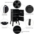 Vertical 2-Tier Outdoor Barbeque Grill with Temperature Gauge