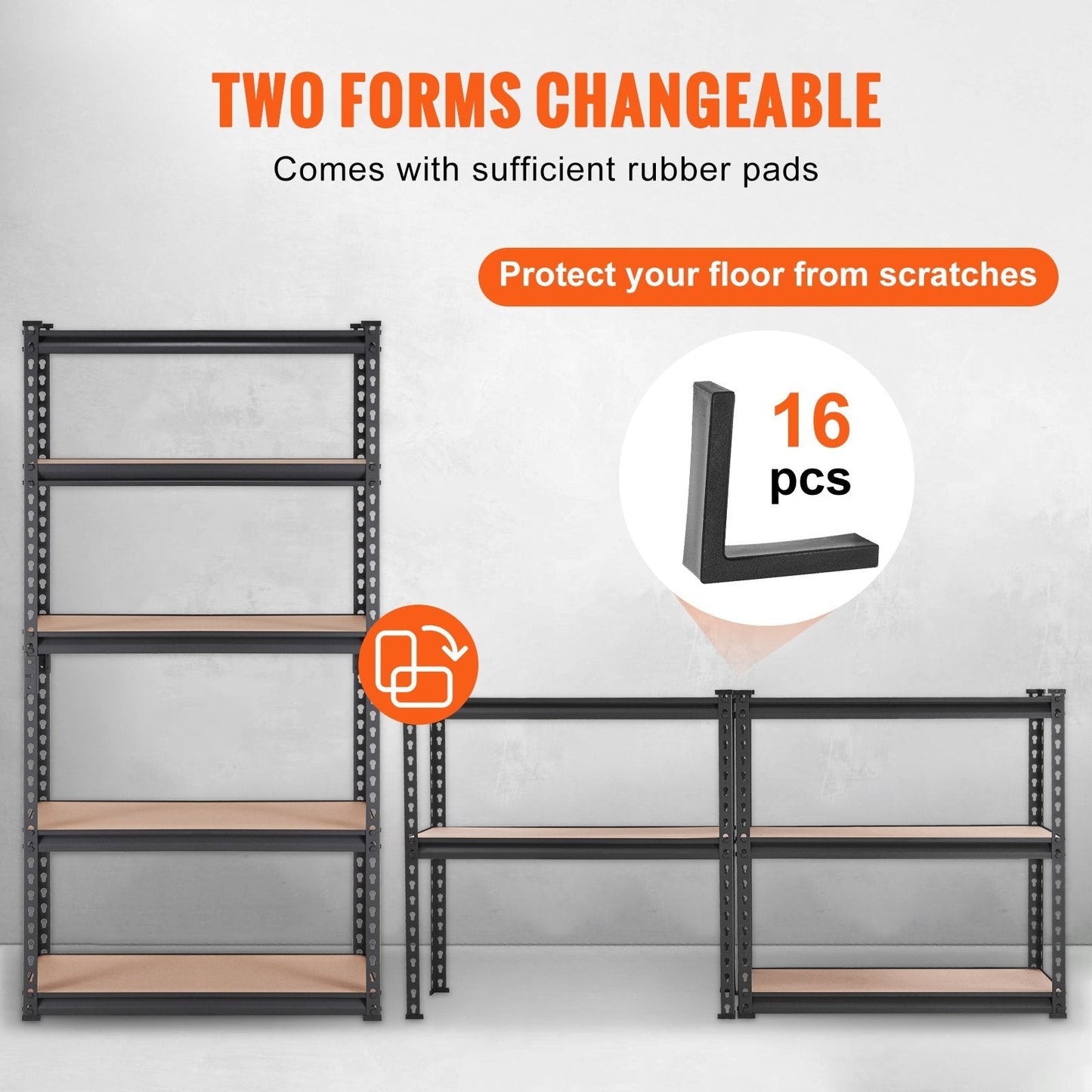 5-Tier Adjustable Heavy Duty Garage Shelving Unit