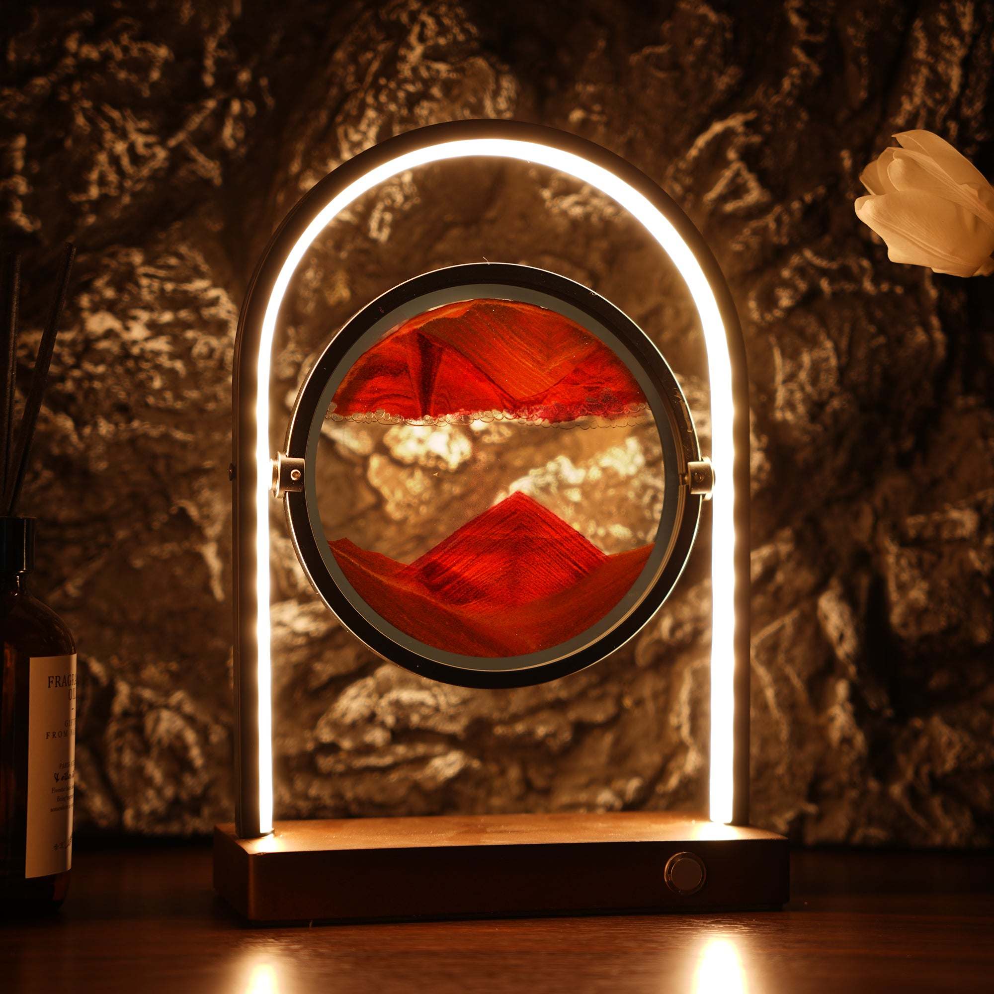 Multipurpose Relaxing Sand Lamp with Wireless Charger Main image