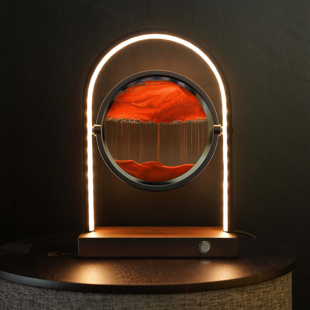 Multipurpose Relaxing Sand Lamp with Wireless Charger Default Title