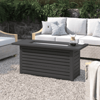 24" H x 54" W Steel Outdoor Fire Pit Table with Lid as Pic