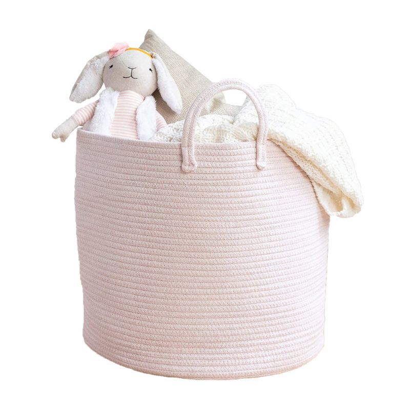 Large Woven Cotton Rope Storage Baskets