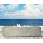 Rashid Rectangular Concrete Propane Fire Pit Table – Smokeless Outdoor Heater