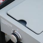 52" Barbecue Grill with Wheels, 4+1 Burner Liquid Propane Gas Grill in Silver