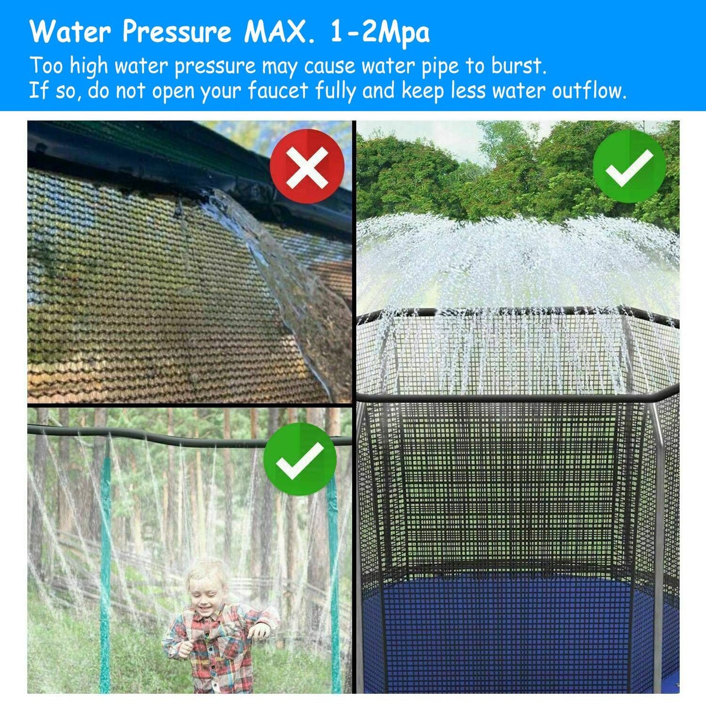 Kids Trampoline Sprinkler