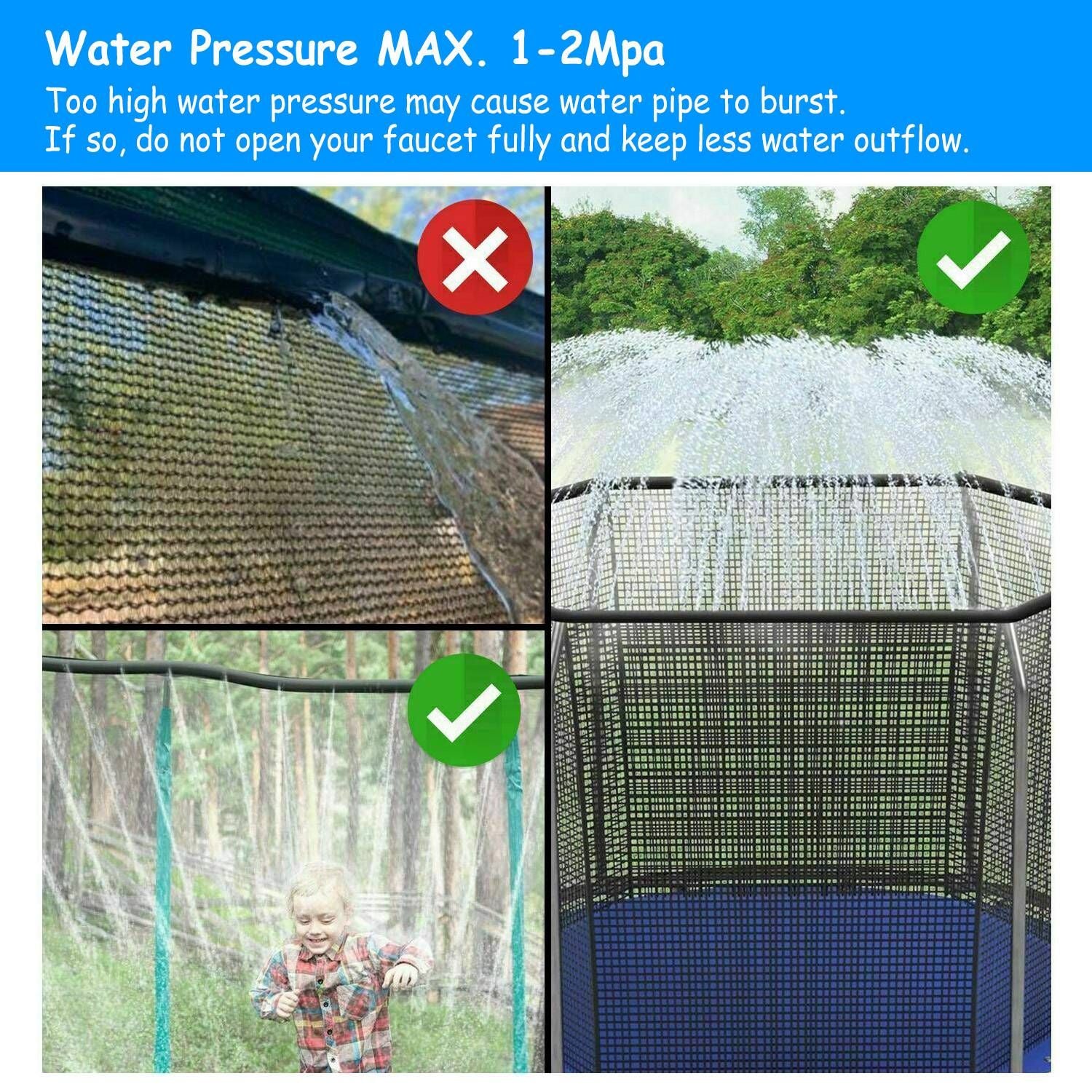 Kids Trampoline Sprinkler
