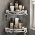 Shower Corner Shelf Caddy 2 Pack Silver