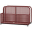 Rattan Pool Float Storage Organizer with Wheels, Mixed Brown Brown