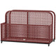 Rattan Pool Float Storage Organizer with Wheels, Mixed Brown