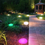 Multicolor Solar Cobblestone LED Light