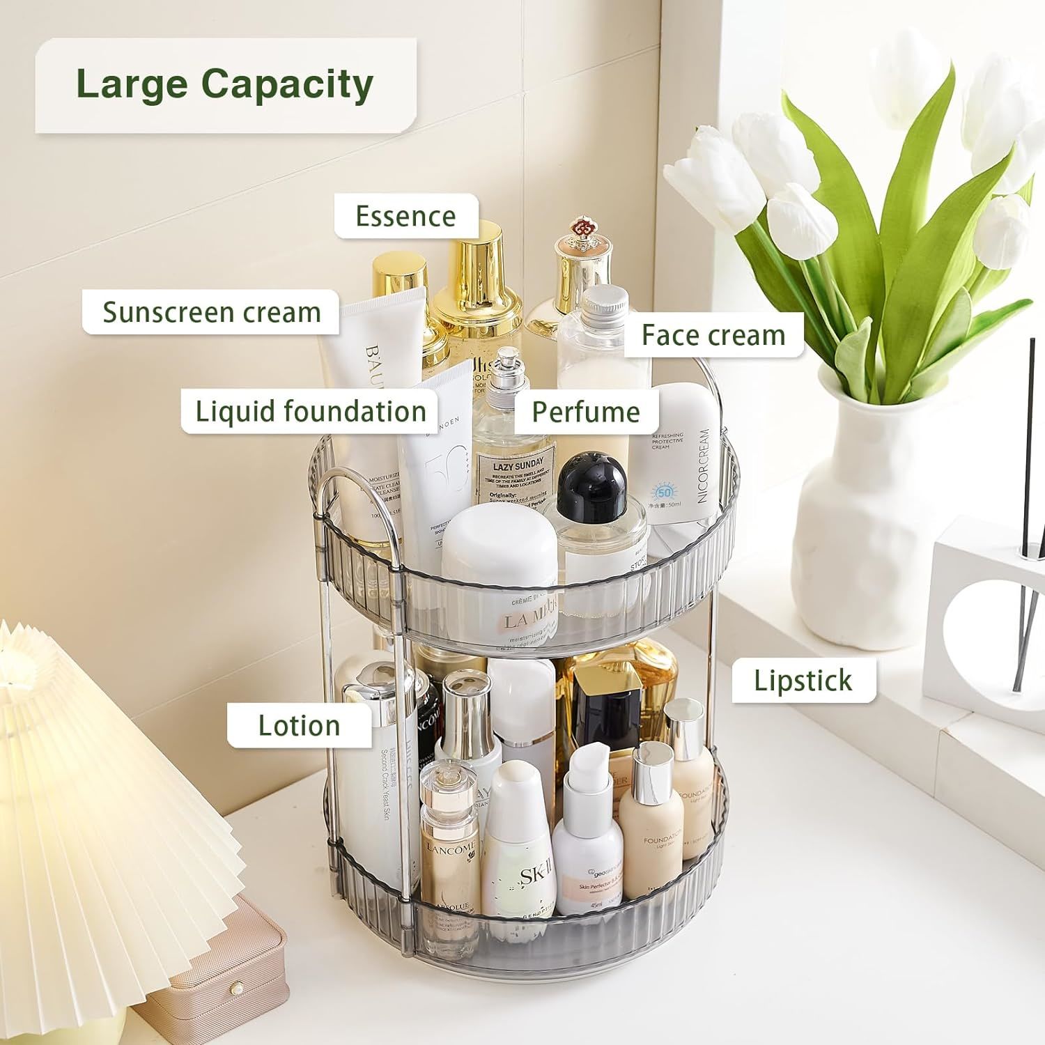 Rotating Vanity Organizer