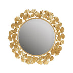 Eden Gingko Leaf Round Wall Mirror 30.5”