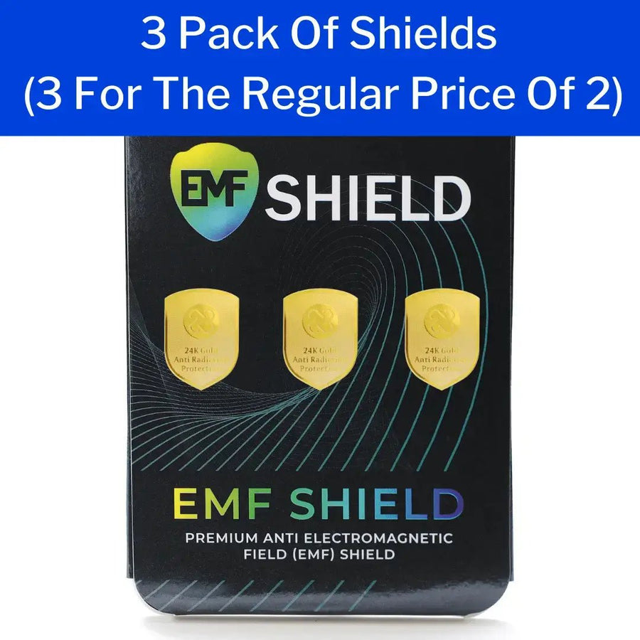 EMF Defense Shield for Phone and Electronics 3 PC- EMF Device Shield (Save 25% More)
