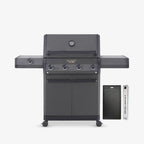 Eminence 425 | Iconic Fortified Propane Gas Grill Eminence 425 & Cast Iron Cooking Plate & Smoker Box