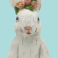 Floral Easter Bunny , 3 Style Options Pink Flowers