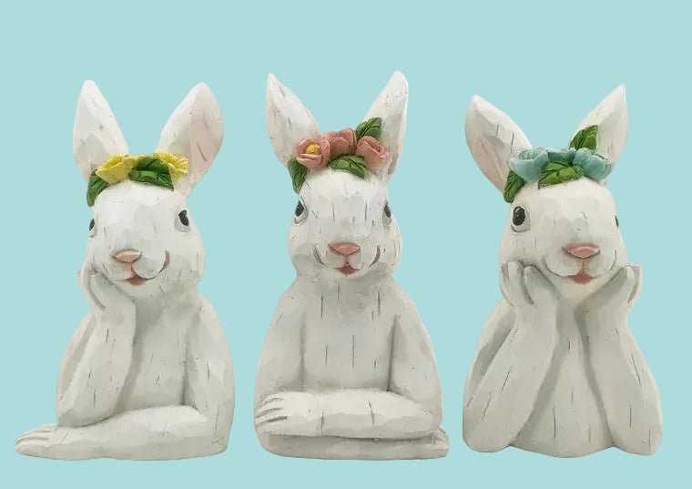 Floral Easter Bunny , 3 Style Options Main image
