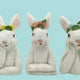 Floral Easter Bunny , 3 Style Options
