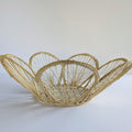 12" Scalloped Woven Bread Basket