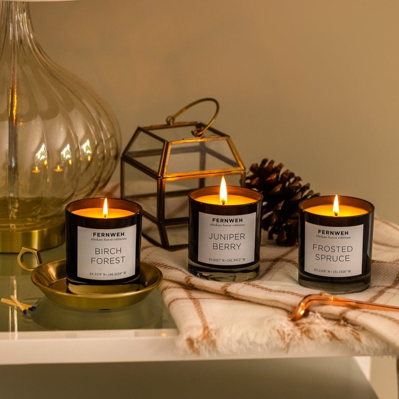 Frosted Spruce Scented Soy Candle