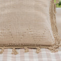 Gaia Hand Stitched Cotton Throw Pillow
